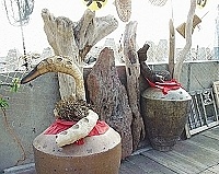 　創意漂流木。（圖與文：陳鵬雄）