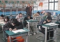 　馬祖考區昨日與全台五十個考區同步舉行全民英檢初級第一次初試。（圖／文：張登傑）