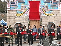 　橋仔林女帥宮新廟落成剪綵。（圖／文：陳鵬雄）