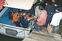 　大陸漁民何銀富昨日在瀏泉礁海域突發腦內出血，凸顯小三通空中航線的急迫性。（圖／文：張登傑）