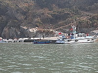 　軍警海岸巡平海專案前往大坵島察看。（圖／文：陳鵬雄）