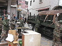 　國清週活動登場，南竿由鄉長林樹清帶隊從介壽村展開，駐軍協助不少。（圖／文：曹重偉）