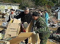   南竿國家清潔週成果豐碩，環保局長陳秀華特別感謝軍方的大力支持協助。（圖／文：張登傑）