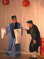 　兩馬同春鬧元宵首場閩劇在北竿演出。（圖／文：陳鵬雄）