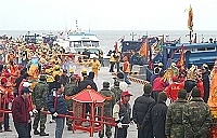 芹壁境天后宮繞境隊伍壯觀。（圖／文﹕張登傑攝）