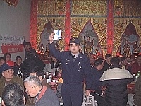 　連江縣警察局東莒派出所舉辦「酒後不開車暨反詐騙宣導座談會」。（圖／文：林冰芳）