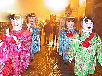 　「孩仔」永遠是遶境隊伍裡的開心果。（圖／文：曹重偉）