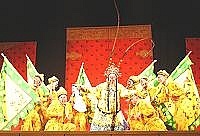 　國立國光劇團「京」采演出「美猴王」，讓南竿鄉親大呼過癮。（圖／文：張登傑）