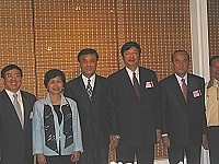 縣長出席由內政部長蘇嘉全、台東縣長徐慶元發起的聯誼聚會,並合影留念。(圖:連江縣政府提供)