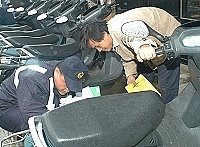 　「全民拚治安」行動方案啟動，連江縣警局昨日大規模進行肅竊查贓震撼臨檢。（圖／文：張登傑）