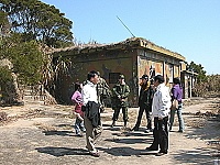 　馬防部與觀光局、景管處共同會勘大坵閒置營區釋出。（圖／文：陳鵬雄）