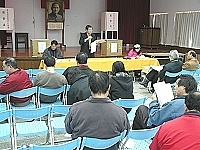 　馬中校友會昨召開第四次會員大會，並順利改選第三屆新任理監事。（圖／文：曹重偉）