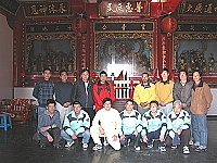 　東引白少爺廟信徒跨海橋仔學扛乩，經過十六天訓練達到初步成果。（圖／文：陳鵬雄）