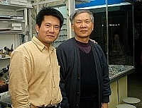 　林毅青返鄉和老爸林厘金一起打拚，為老招牌注入新生命。（圖／文：張登傑）