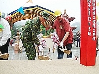 　馬防部司令出席海堤興建開工典禮（圖／文：萬力維）