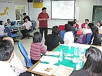 　中階主管組織學習工作坊研習登場，縣長陳雪生特別前往為學員加油打氣。（圖／文：曹重偉）