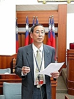 　議場主管新面孔，民政局長林其達首次站上備詢台。（圖／文：曹重偉）