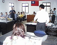 　南竿鄉代會昨日進行最後一天的鄉政總質詢議程，基層建設是關注的焦點。（圖／文：張登傑）