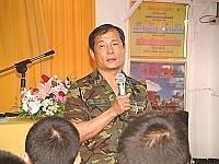 　司令剴勉新進人員把握光陰充實自己，建立良好人際關係，當一個快樂充實的馬祖兵。（圖／文：陳培倫）