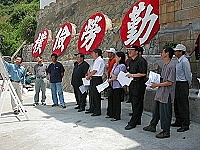 連江縣議會縣政考察團到東引了解各項重大建設推動和執行情況。(圖/文:陳其敏)