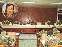 司令陸中將聽取各級幹部近期工作報告,並針對缺失提出精進作法。(圖/文:陳培倫)