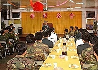 馬防部舉辦晉陞餐會。(圖╱文:陳培倫)