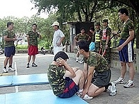 一九三旅副旅長鄭上校親蒞鑑測會場,給予受測軍官加油打氣並提出指導(圖/文:蔡忠孝、黃斯榆)