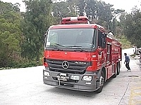 以「會移動的水庫」著稱的水庫消防車,將於明年撥配至北竿消防分隊。(圖/文:張登傑)