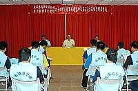 　北部地區後備司令部連江縣動管組九十四年第三次主任秘書聯席會報昨日在介壽村老人活動中心舉行。（圖／文：張登傑）