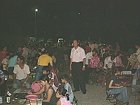　莒光鄉中秋夜西莒鄉親熱鬧歡聚。（圖／文：陳樂團）