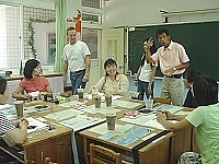 　仁愛國小舉辦「學校日」活動，針對校務推展情形與教學理念方向與家長們進行雙向溝通。（圖／文：張登傑）