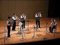 　葉樹涵銅管五重奏精采演出，果然是不同凡響。（圖／文：曹重偉）
