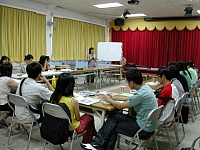 　「愛在連江－故事沃土培訓課程」登場，毛毛蟲兒童哲學基金會講師張采珍跨海助講。（圖／文：曹重偉）