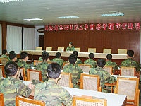    副司令於會中期勉官兵貫徹「依法行政」、「公款法用」，以健全防區財務管理機制。(圖／文：陳培倫)