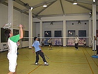 　中山國中首次羽球公開賽在學校開打。（圖／文：陳鵬雄）