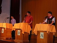　地區首次由縣長候選人們共同出席針對教育議題做辯論。（圖／文：曹重偉）
