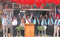 縣議員候選人林貽祥競選總部成立。(圖/文:曹重偉)