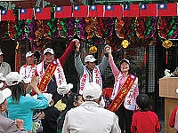 　縣議員參選人王朝生競選總部成立。（圖／文：陳鵬雄）