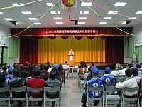　南竿第二場政見發表會，候選人上台發表高見。（圖／文：曹重偉）