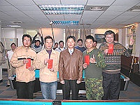 　第二屆青年盃花式撞球賽落幕，撞委會主委陳國禮表揚績優選手。（圖／文：曹重偉）