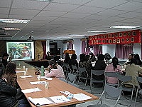 　衛生局長期照顧管理中心在北竿舉行關懷老人講座。（圖／文：陳鵬雄）