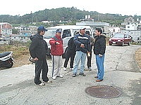 　大埔道路即將施工，電信、水廠、台電等會勘瞭解管路之配置。（圖／文：林冰芳）