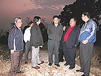 關心媽祖宗教紀念園區進度,縣長陳雪生、議長陳振清、馬管處長張振乾等專程前往現地會勘。(圖/文:曹重偉)