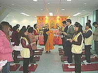 　佛光會在莒光鄉舉辦歲末關懷獻燈祈福法會。（圖／文：陳樂團）
