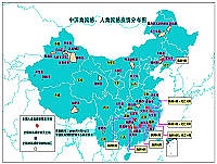 　中國大陸禽流感及人禽流感分布情形圖。（圖：連江縣衛生局提供）