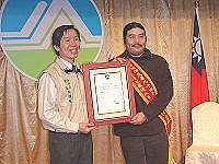 　莒光鄉公所環保課宋信三榮獲九十四年全國資深績優清潔人員。（圖：莒光鄉公所提供）