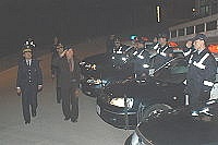 　連江縣警察局舉行春安工作誓師大會，宣示全力打擊犯罪，要讓民眾平安過好年。（圖／文：張登傑）