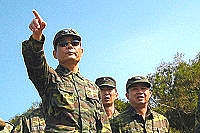 　馬祖防衛司令部司令陸中將，視導火砲射擊各據點整備狀況（圖／文：吳語軒）