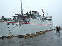 　合富輪再次停靠東莒猛澳碼頭。（圖／文：林冰芳）