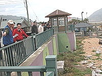　縣府水利部門再度請北竿各界會勘找尋塘岐汙水最終處理池預定地。（圖／文：陳鵬雄）